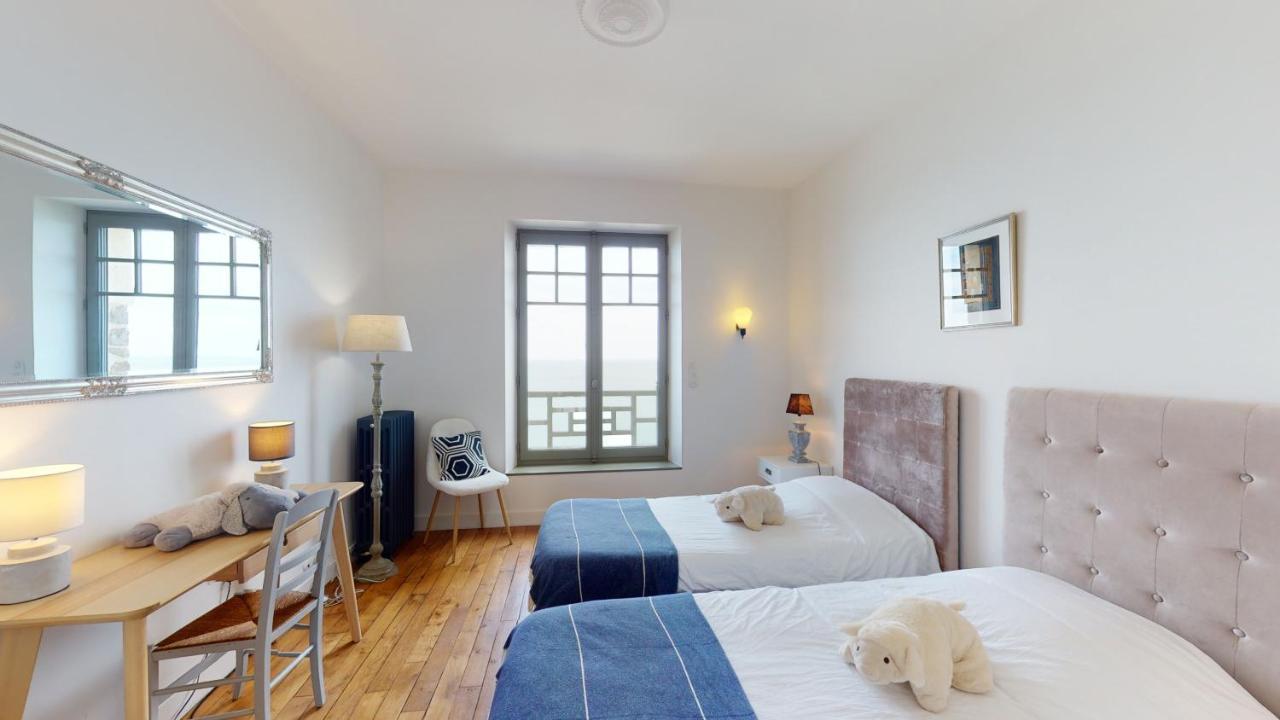 Les roches Grises, Luxueuse villa face mer, 4étoiles, SPA et jardin panoramique, société La Clef Decamp Granville Exterior foto