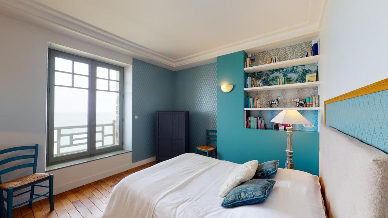 Les roches Grises, Luxueuse villa face mer, 4étoiles, SPA et jardin panoramique, société La Clef Decamp Granville Exterior foto