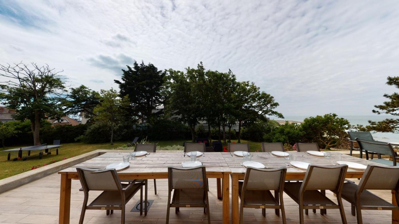Les roches Grises, Luxueuse villa face mer, 4étoiles, SPA et jardin panoramique, société La Clef Decamp Granville Exterior foto