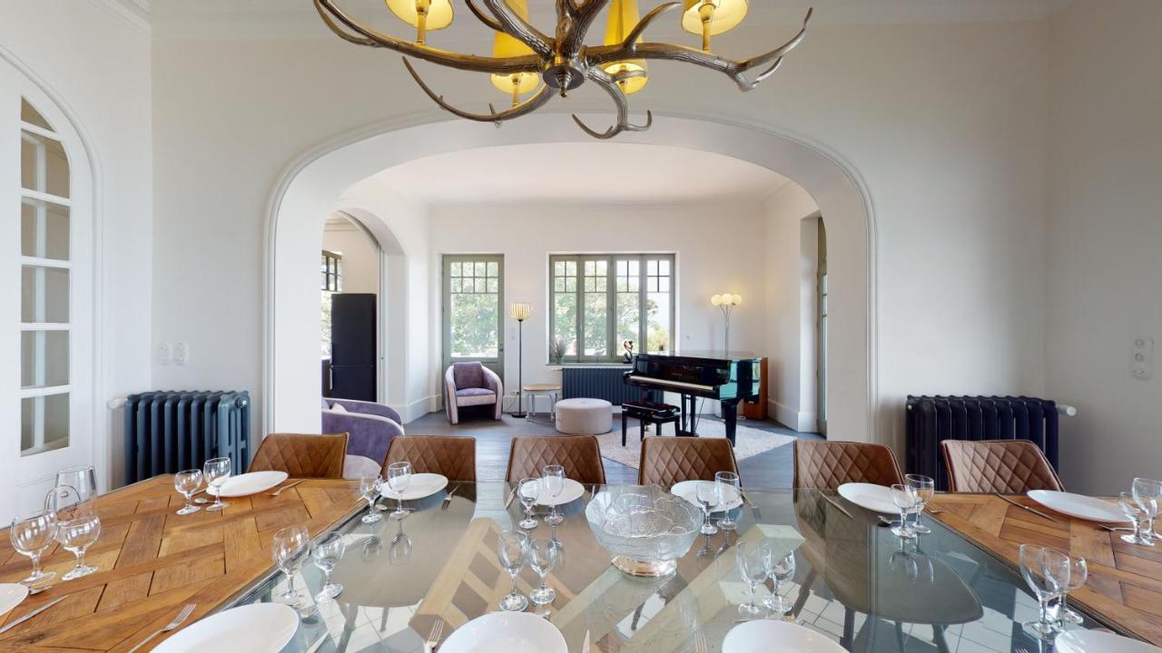 Les roches Grises, Luxueuse villa face mer, 4étoiles, SPA et jardin panoramique, société La Clef Decamp Granville Exterior foto