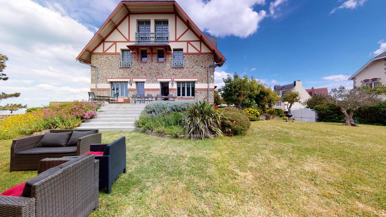 Les roches Grises, Luxueuse villa face mer, 4étoiles, SPA et jardin panoramique, société La Clef Decamp Granville Exterior foto