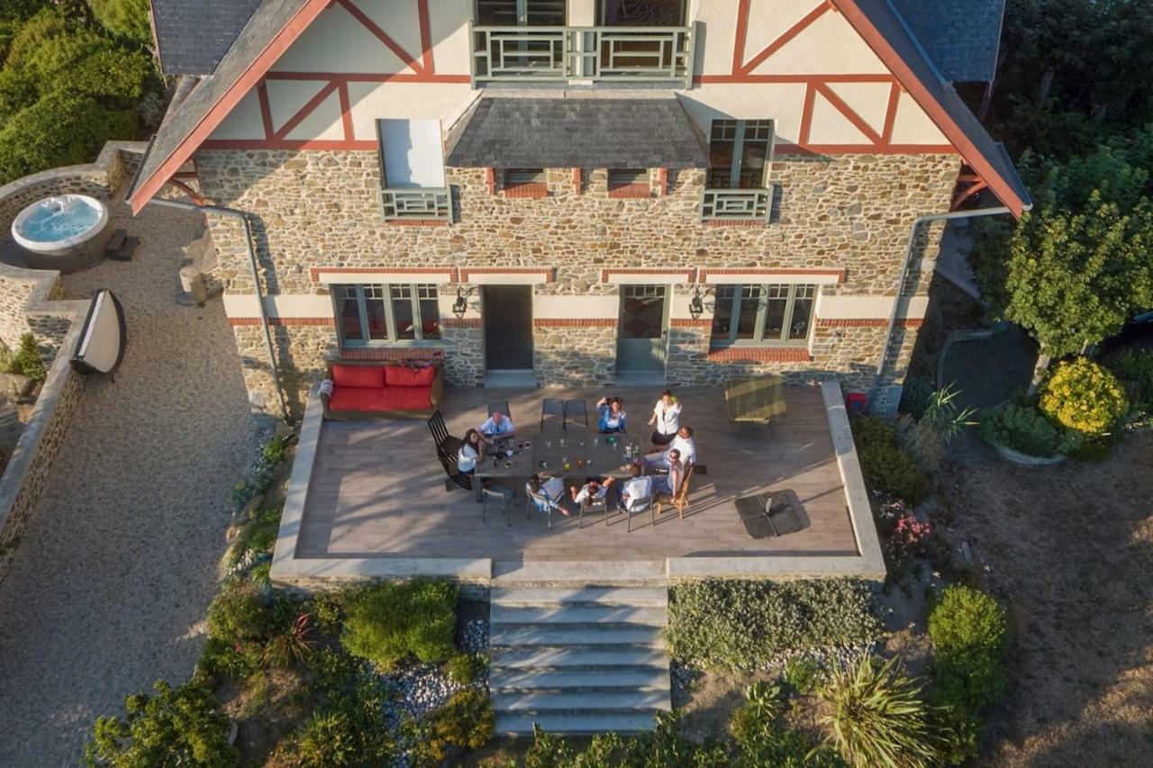 Les roches Grises, Luxueuse villa face mer, 4étoiles, SPA et jardin panoramique, société La Clef Decamp Granville Exterior foto
