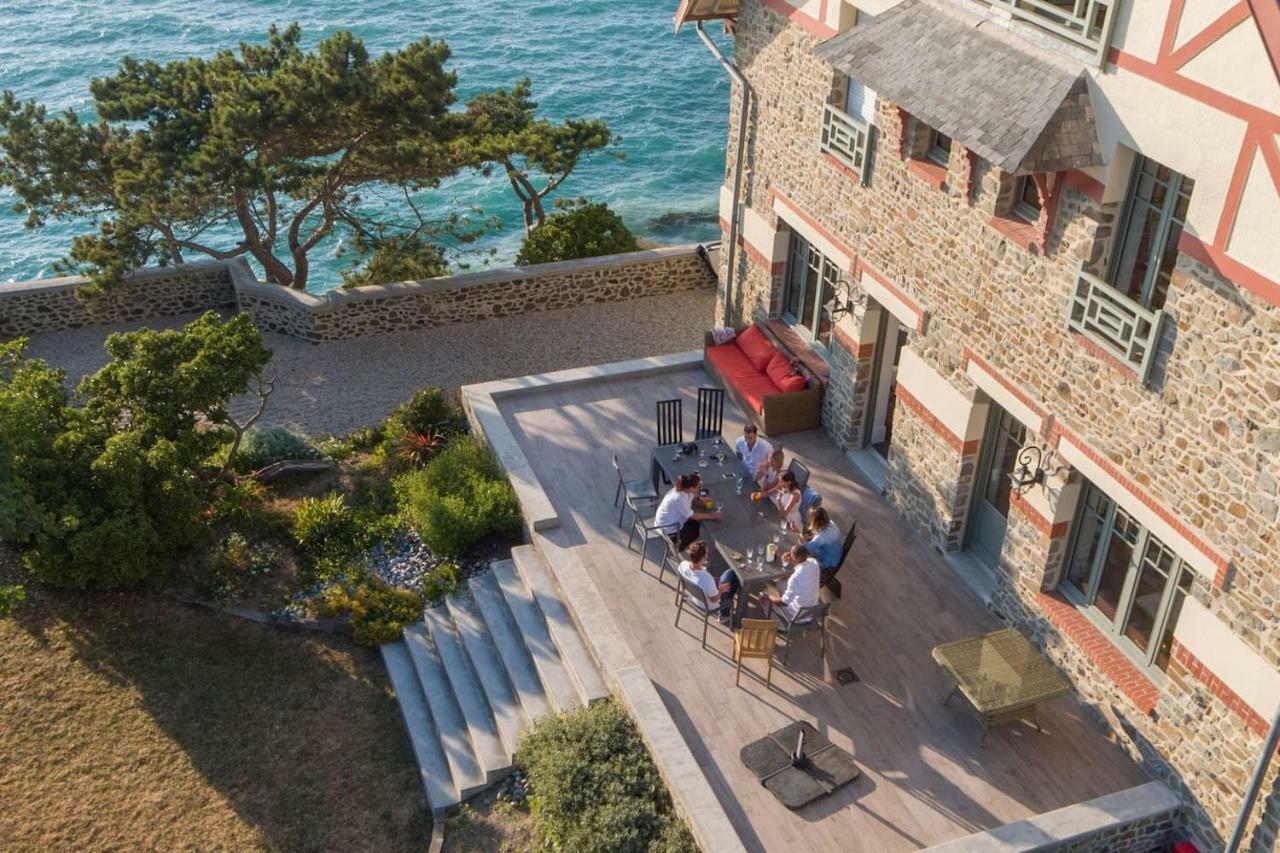 Les roches Grises, Luxueuse villa face mer, 4étoiles, SPA et jardin panoramique, société La Clef Decamp Granville Exterior foto