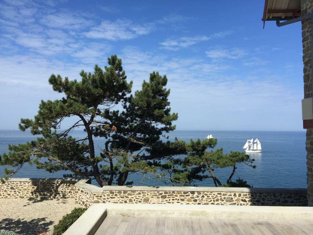 Les roches Grises, Luxueuse villa face mer, 4étoiles, SPA et jardin panoramique, société La Clef Decamp Granville Exterior foto